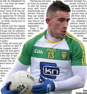  ??  ?? Donegal’s Paddy McBrearty