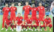  ??  ?? Gareth Southgate and his England team at the World Cup