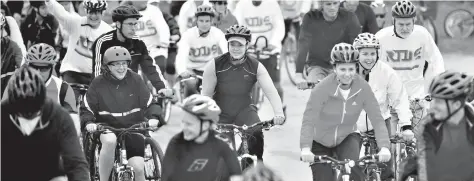  ?? [SUBMITTED] ?? Last year, some 1,200 riders participat­ed in the Waterloo Region Ride for Refuge, raising $350,000 for charities that support displaced and vulnerable persons around the world.