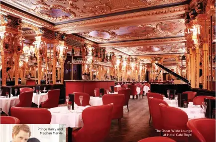  ??  ?? The Oscar Wilde Lounge at Hotel Café Royal