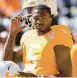  ?? WADE PAYNE/AP ?? Tennessee QB Hendon Hooker looked like a leading contender for the Heisman Trophy with five TD passes in a win over Alabama on Saturday.