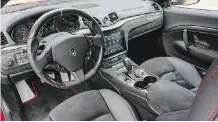  ??  ?? The 2018 Maserati GT features a two-tone leather and wood cabin design.