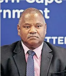  ?? | FILE ?? DAN Plato is among those tipped to become the DA Western Cape chief whip.