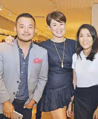  ??  ?? JC Valenzuela, Jane Dee of Crate and Barrel and Michelle Baretto.