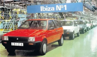  ??  ?? NUMERO UNO The Ibiza was SEAT’s first autonomous­ly developed vehicle