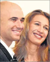  ?? GETTY IMAGES ?? Tennis players Andre Agassi and Steffi Graf.