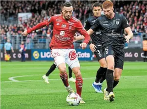  ?? | PHOTO : GUILLAUME SALIGOT, OUEST-FRANCE ?? Mathias Pereira Lage a été flashé à plus de 36 km/h contre Clermont au match aller.