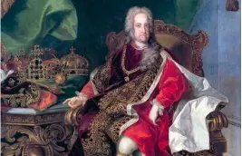  ??  ?? L'Empereur Charles VI du Saint Empire (1685-1740), de Johann Gottfried Auerbach (1697-1753).