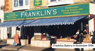  ??  ?? Franklins Bakery in November 1996