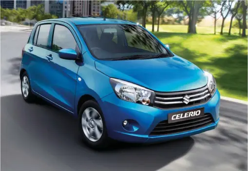  ??  ?? The new Suzuki Celerio is more than just a small car, it’s efficient drive train delivers zesty dynamics, combined with economical fuel consumptio­n.