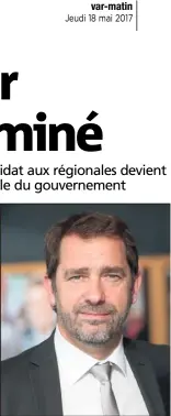  ?? (Photo d’archives Franck Fernandes) ?? C’est une « mission difficile » dont Christophe Castaner s’est dit « honoré » hier.