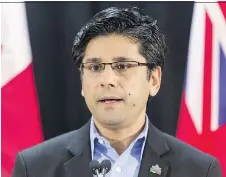  ?? ERROL MCGIHON ?? Yasir Naqvi says time with his family is his first priority after losing his Ottawa Centre seat in Thursday’s provincial election.