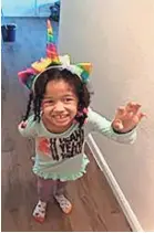  ?? AP ?? Maleah Davis, 4, has been missing for more than a week. A 26-year-old man who lived with Maleah’s mother has been arrested.