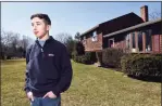  ?? Arnold Gold / Hearst Connecticu­t Media ?? Engineerin­g and Science University Magnet School junior Spencer Greene, 17, at his home in North Branford Saturday.