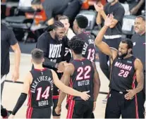  ?? MARK J. TERRILL/AP ?? The Heat’s win against Boston in last season’s Eastern Conference finals was one of the big surprises of the past year.