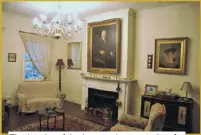  ??  ?? The interior of the house when portraits of HT Glynn and his wife still graced the walls.