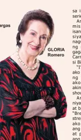  ??  ?? GLORIA Romero