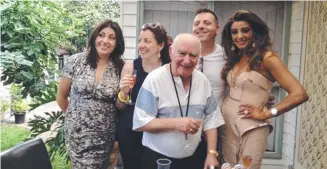  ??  ?? Gina Liano with her father and siblings.