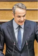  ?? BILD: SN/APA/AFP/GOULIAMAKI ?? Kyriakos Mitsotakis neue Abkommen.
warb
für
das