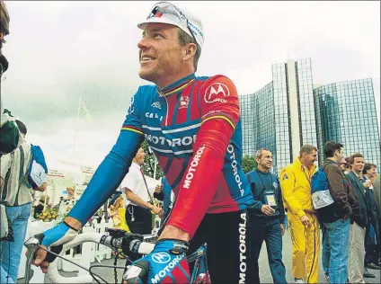  ?? FOTO: PERE PUNTÍ ?? Armstrong, en el Tour de Francia de 1996 que ganó Bjarne Rijs. El primero suyo fue en 1999 pero fue desposeído por dopaje