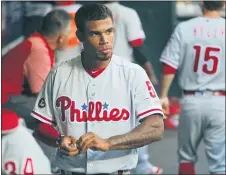  ?? JULIE JACOBSON — THE ASSOCIATED PRESS FILE ?? The Phillies designated Nick Williams for assignment on Tuesday.