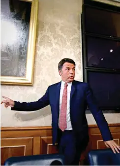  ?? Foto: AFP/Filippo Monteforte ?? Matteo Renzi will ein Fremdkörpe­r in der PD gewesen sein.