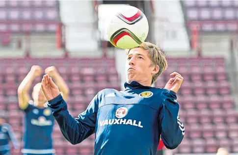  ??  ?? MINI MESSI: Ryan Gauld still hopes to catch the eye of Scotland boss Steve Clarke in time to make the Euros squad.