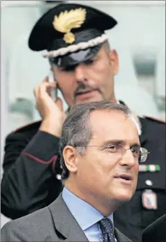  ??  ?? EN LA LISTA. Lotito, presidente del Lazio, entre los investigad­os.