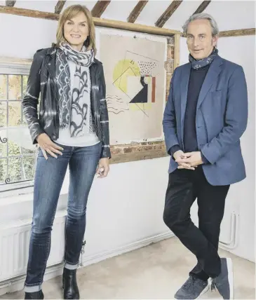  ?? ?? Fiona Bruce and Philip Mould are back with Fake Or Fortune?, above; Tatu and Alan in Lion, inset