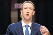  ??  ?? Mark Zuckerberg, founder and CEO of Facebook.
AP FILE