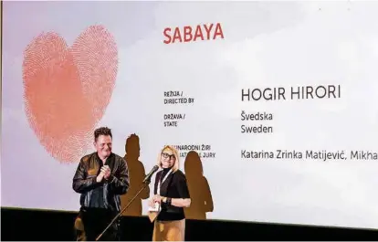  ?? ?? Glavna nagrada za film “Sabaya”