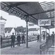  ?? FOTO: STADTARCHI­V ?? Der ehemals prächtige Bahnhof von Empel im Jahr 1928.