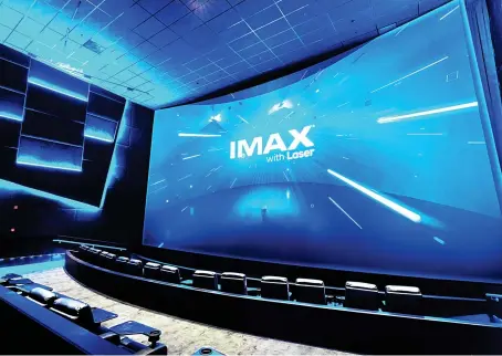  ?? ?? Saudi Arabia was a top 10 global market for IMAX in terms of box office last year, with a per screen average of more than $1 million annually.