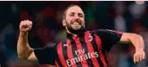  ??  ?? Pipita Gonzalo Higuain, 30 anni, primo anno al Milan