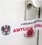  ?? BILD: SN/APA/SYMBOLBILD ?? Der Tatort wurde von der Polizei abgesperrt.