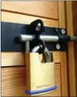  ??  ?? Gardai say a simple lock can deter thieves.