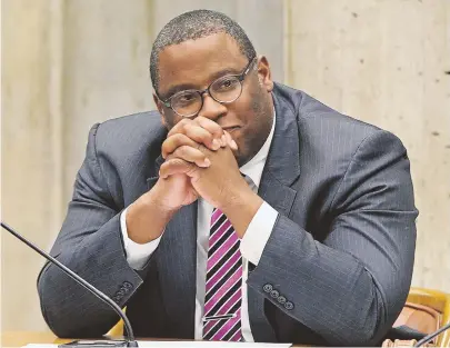  ?? STAFF FILE PHOTO BY NANCY LANE ?? ‘NOT WHO OUR CITY IS’: City Councilor Tito Jackson says he wants to make Boston a sanctuary city for undocument­ed immigrants, thwarting Donald Trump’s call for a sweep to deport ‘criminal’ aliens.