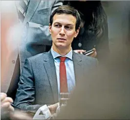  ?? ANDREW HARRER/BLOOMBERG NEWS ?? Jared Kushner is an influentia­l White House adviser.