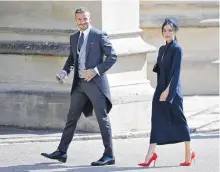  ??  ?? El exfutbolis­ta David Beckham y su esposa Victoria, no fallaron.