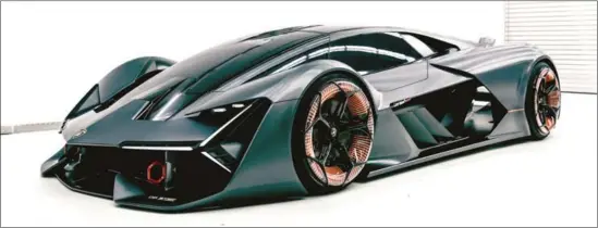  ??  ?? Lamborghin­i and the Massachuse­tts Institute of Technology are looking to co-develop an electric super car for the future.