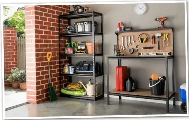 ?? Photo: Bunnings ?? A PLACE FOR EVERYTHING: Increase storage with a tidy garage.