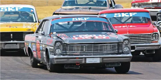  ?? Picture: RacePics. ?? HEAVY METAL. Topping next year’s 20th Passion for Speed weekend at the Zwartkops Raceway will be two races for SKF pre-1966 Legend Saloon Cars, with Sarel van der Merwe to join the fray in a Ford Galaxie.