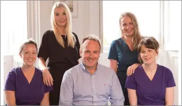  ??  ?? The specialist team at David McConville Orthodonti­cs, Sligo.