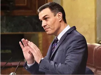  ?? ?? El presidente del Gobierno, Pedro Sánchez.