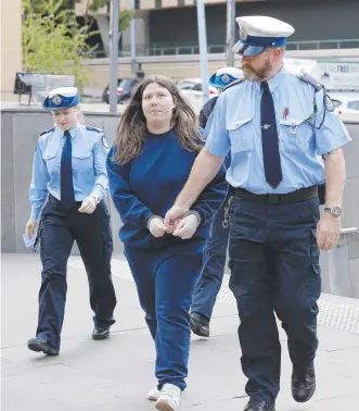  ??  ?? TRAUMATISE­D: Barbara Ann Kelty after being sentenced for previous offences.