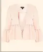  ??  ?? Crop frill jacket, £30 (topshop.com)