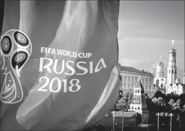  ?? Mladen Antonov AFP/Getty Images ?? RUSSIA has been at the center of controvers­y since it was awarded the World Cup in a 2010 vote.