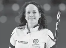  ??  ?? Manitoba skip Michelle Engot will play in her first Scotties Tournament of Hearts final Sunday in St. Catharines.