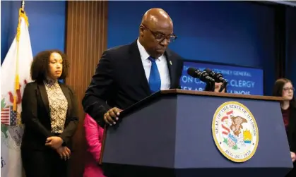  ?? Photograph: Eileen T Meslar/AP ?? The Illinois attorney general Kwame Raoul. The lengthy report describes Illinois church leaders as woefully slow to acknowledg­e the extent of the abuse.