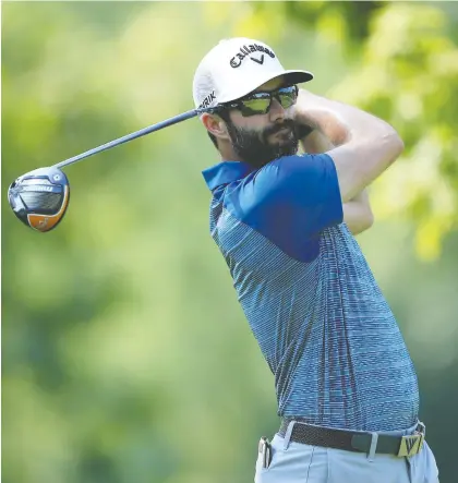  ?? SAM GREENWOOD/GETTY IMAGES ?? B.C.’S Adam Hadwin got off to a great start on Thursday at the Workday Charity Open, shooting a six-under 66 at Muirfield Village Golf Club in Dublin, Ohio, to lead the early morning groups. He trails leader Collin Morikawa by a stroke heading into the second round.